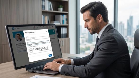 Agrega a Learning Group en tu perfil de linkedin