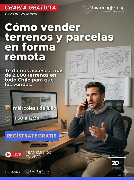 Webinar Cómo vender terrenos y parcelas en forma remota miércoles 01-07-2026