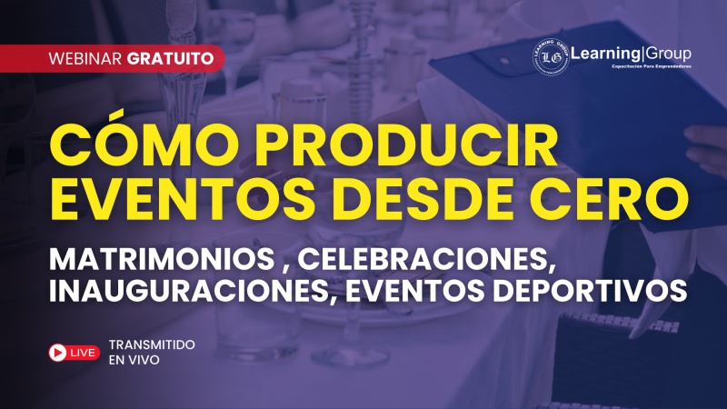 Webinar Cómo producir eventos desde cero