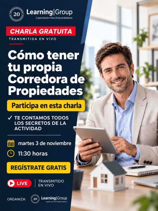 Webinar Cómo tener tu propia Corredora de Propiedades 03-11-2026