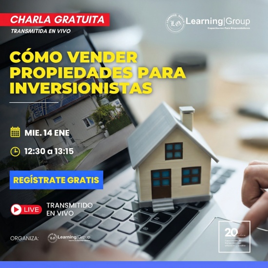 Cómo vender propiedades para Inversionistas inversiones Webinar Cómo vender propiedades para Inversionistas 14-01-2026
