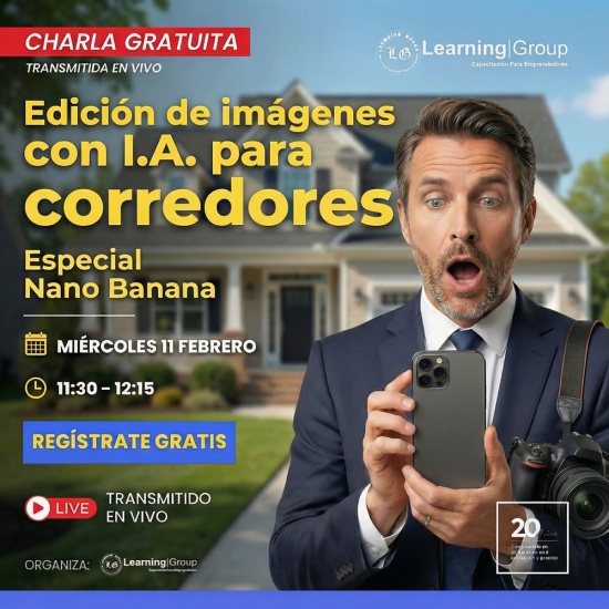 Webinar Edición de Imágenes con I.A. para Corredores 11-02-2026