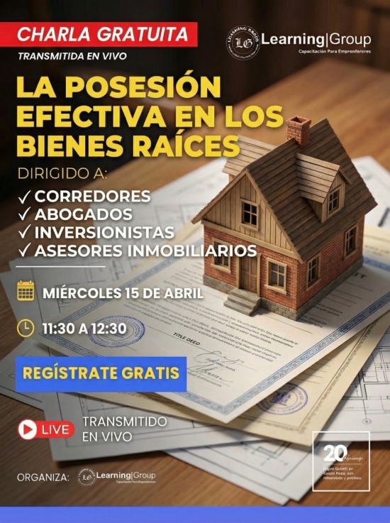 Webinar La Posesión Efectiva en los Bienes Raíces 15-04-2026